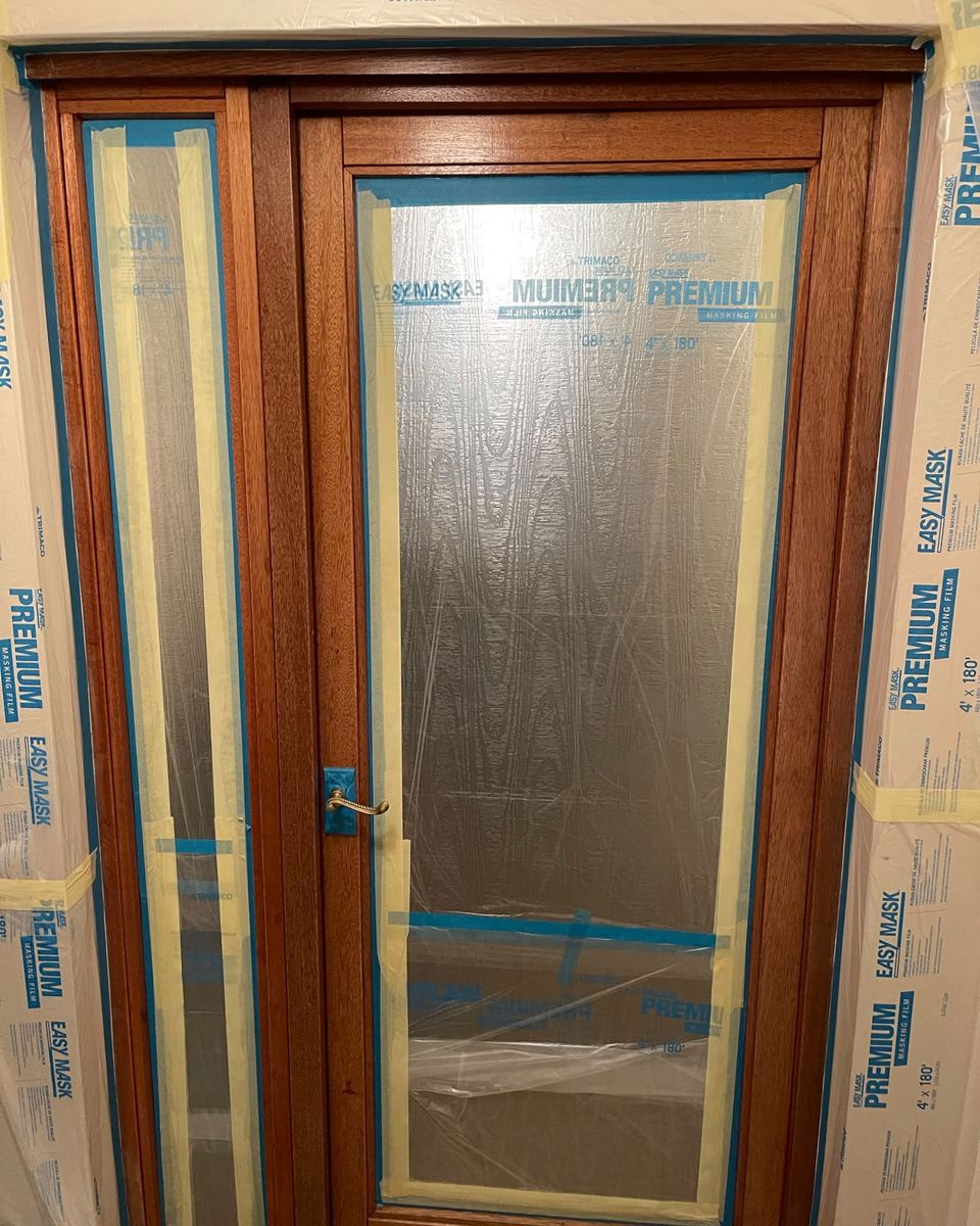 Front door & side panel before spraying